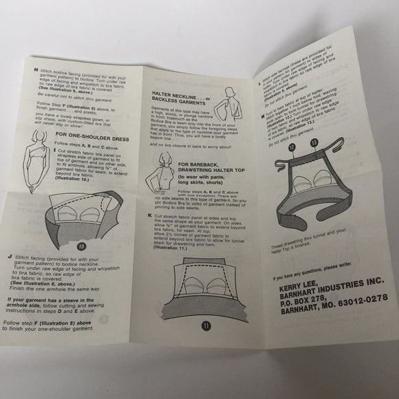 Sew in Bra D-Cup Sz. 38 -40 with Stretch Bodice - Picture 8 of 10